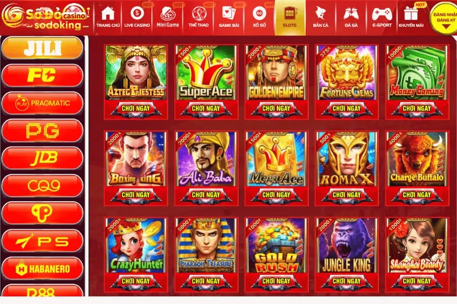 đôi nét về sảnh jili slot tại sodo