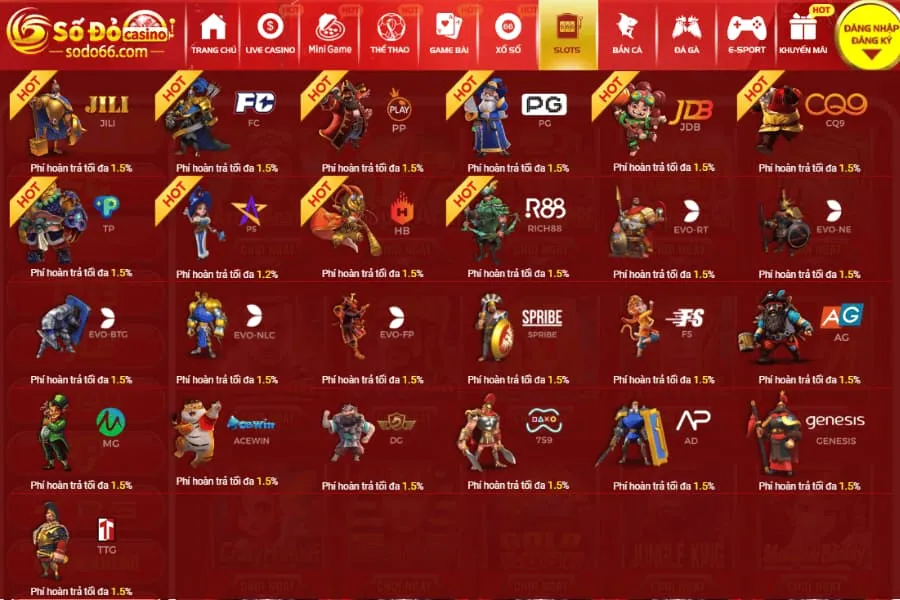 giới thiệu về slot tại sodo