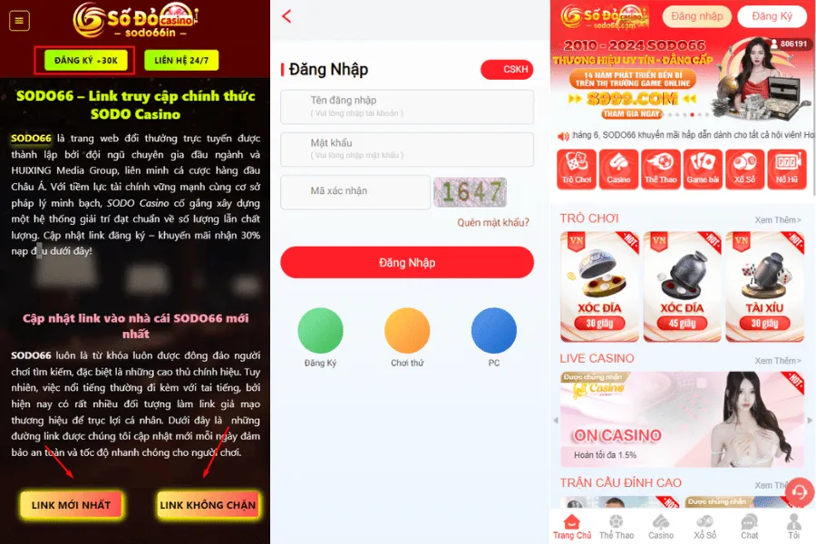 đăng ký sodo66 đơn giản với 3 bước
